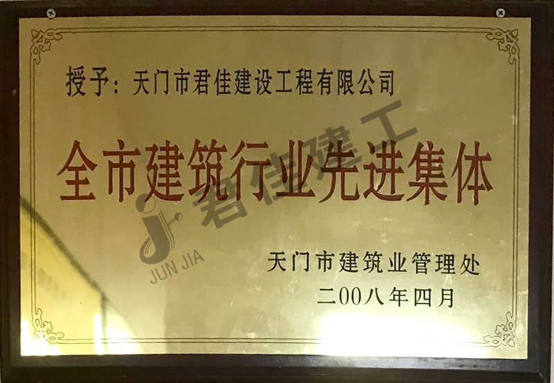 全市建筑行业先进集体